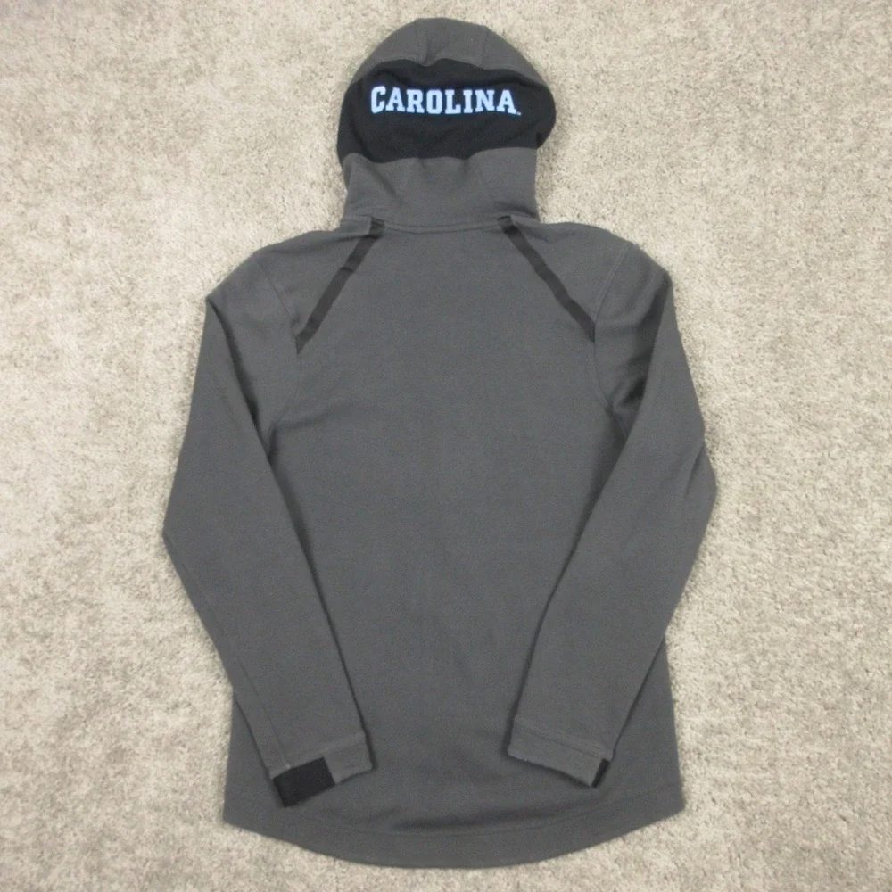 North Carolina Tar Heels Sweater Mens Small Gray Hoodie Sweatshirt Jordan Fleece